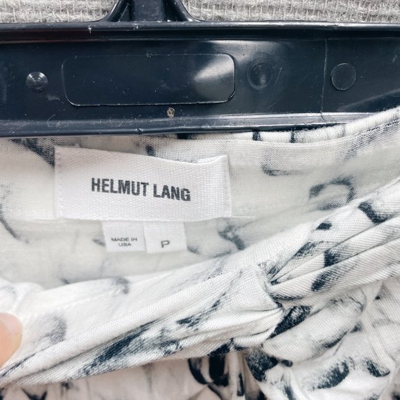 Helmut Lang Twist Knot Jersey Knit Strata Skirt Abstract Print (S) - Picture 4 of 8